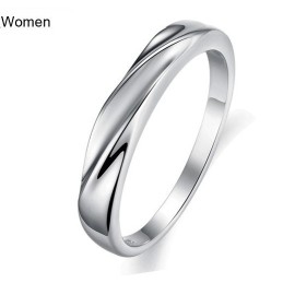 Hoogwaardige, Bondige Platina Titanium Ring Voor Geliefden
