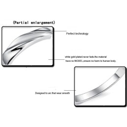 Hoogwaardige, Bondige Platina Titanium Ring Voor Geliefden