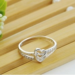 Uitstekende Kwaliteit Vrouwelijke Sweetheart Platina Titanium Ring