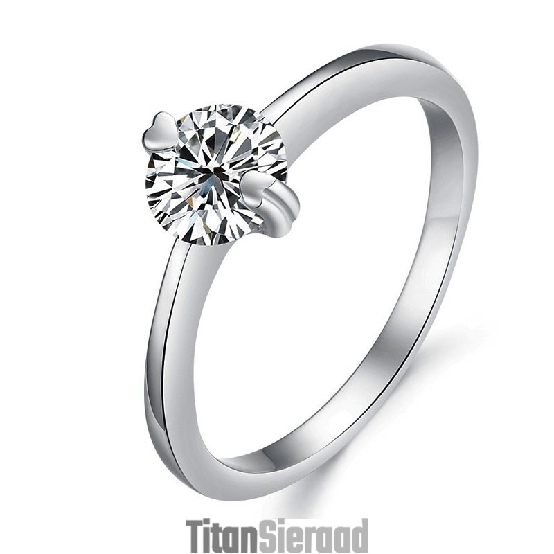 Kwaliteit En Kwantiteit Gegarandeerde Vrouwelijke Platina Titanium Ring Met Strass Kwaliteit En Kwantiteit Gegarandeerde Vrouwelijke Platina Titanium Ring Met Strass