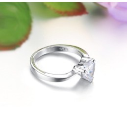 De Koningin Van De Kwaliteit, Vrouwelijke Sweetheart Platina Titanium Ring Met Strass