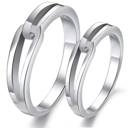 Kwaliteit En Kwantiteit Gegarandeerde Platina Plating Titanium Ring Voor Geliefden