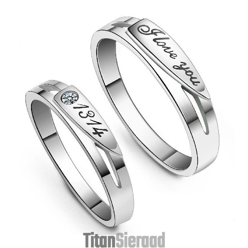 Hoogwaardige Platina Titanium Ring Voor Geliefden Hoogwaardige Platina Titanium Ring Voor Geliefden