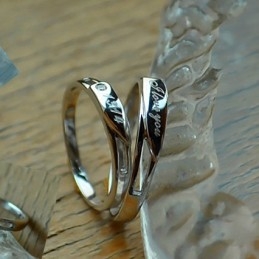 Hoogwaardige Platina Titanium Ring Voor Geliefden
