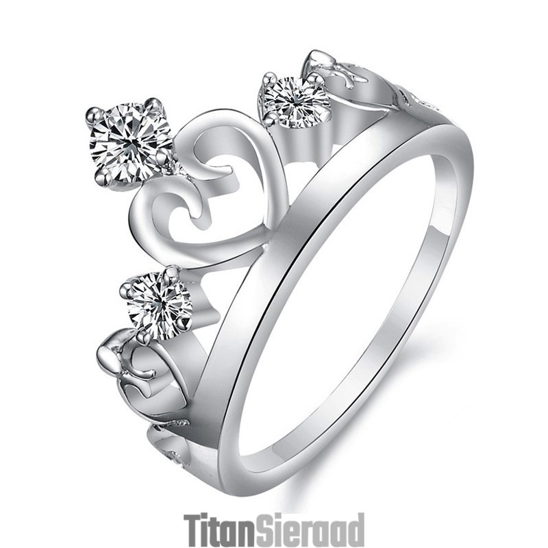 Wereldwijd Bekende Platina Titanium Ring Met Strass Wereldwijd Bekende Platina Titanium Ring Met Strass
