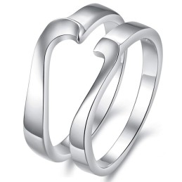 De Koningin Van Hoogwaardige Platina-Plating Titanium Ringen Voor Geliefden