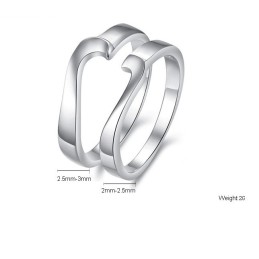 De Koningin Van Hoogwaardige Platina-Plating Titanium Ringen Voor Geliefden