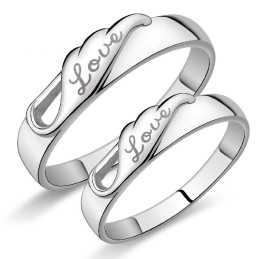 De Koningin Van Hoogwaardige Platina-Plating Titanium Ringen Voor Geliefden