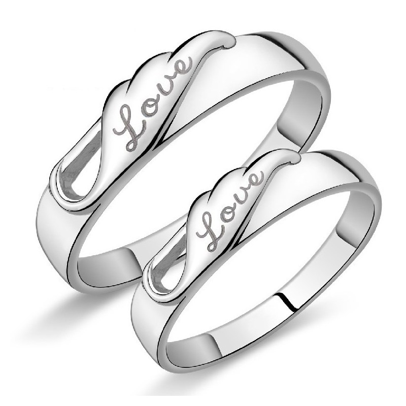 De Koningin Van Hoogwaardige Platina-Plating Titanium Ringen Voor Geliefden