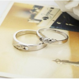 De Koningin Van Hoogwaardige Platina-Plating Titanium Ringen Voor Geliefden