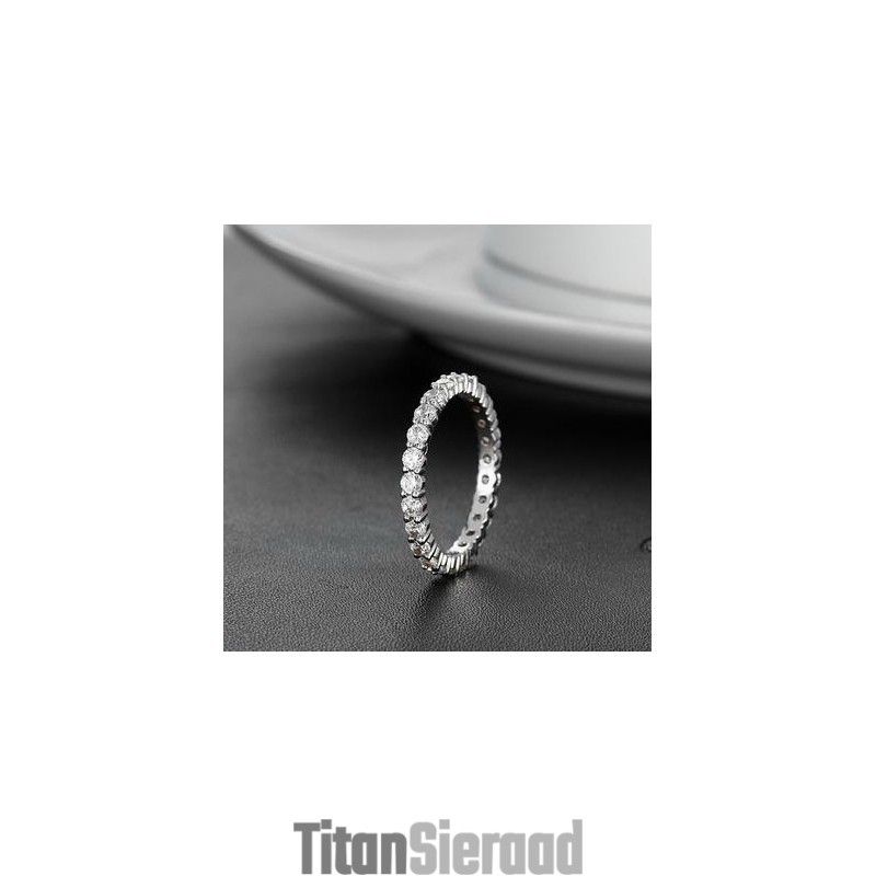 Wereldwijd Bekende Vrouwelijke Platina-Geplateerde Titanium Ring