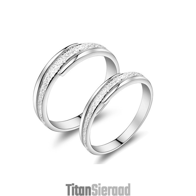 Brede Variaties Parelgaren Platina Plating Titanium Ring Voor Geliefden Brede Variaties Parelgaren Platina Plating Titanium Ring Voor Geliefden