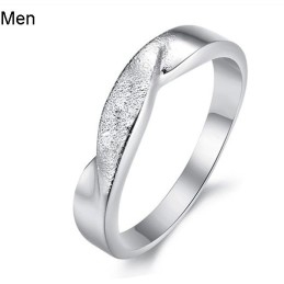 Om Een Lang Verhaal Te Hebben: Scrub Platina Plating Titanium Ring Voor Geliefden