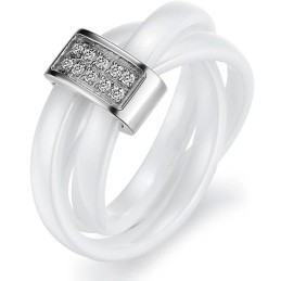 Bekend Om Zijn Hoogwaardige Wolfraam Keramische Ring Met Strass