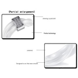 Bekend Om Zijn Hoogwaardige Wolfraam Keramische Ring Met Strass