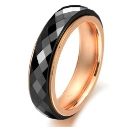 Brede Variaties Zwarte Wolfraam Keramische Ring