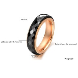 Brede Variaties Zwarte Wolfraam Keramische Ring