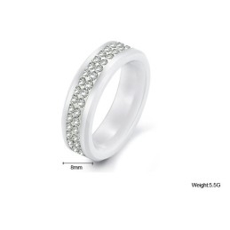 De Koningin Van De Kwaliteitsring Van Wolfraamkeramiek Met Strass