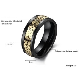 De Koningin Van De Hoogwaardige Zwarte Wolfraam Keramische Ring