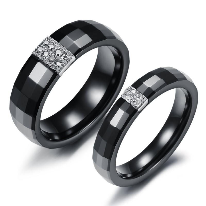 Eenvoudig Te Gebruiken Rhombus Tungsten Keramische Ring Voor Geliefden Eenvoudig Te Gebruiken Rhombus Tungsten Keramische Ring Voor Geliefden