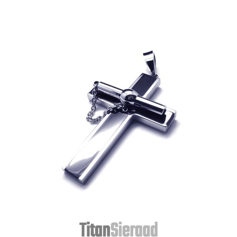 Nieuwe Stijl Uitneembare Titanium Kruishanger - Gratis Chian Nieuwe Stijl Uitneembare Titanium Kruishanger - Gratis Chian