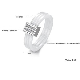 Bekend Om Zijn Hoogwaardige Tricyclische Wolfraam Keramische Ring Met Strass