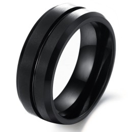 Bekend Om Zijn Hoogwaardige Heren Retro-Tungsten Keramische Ring