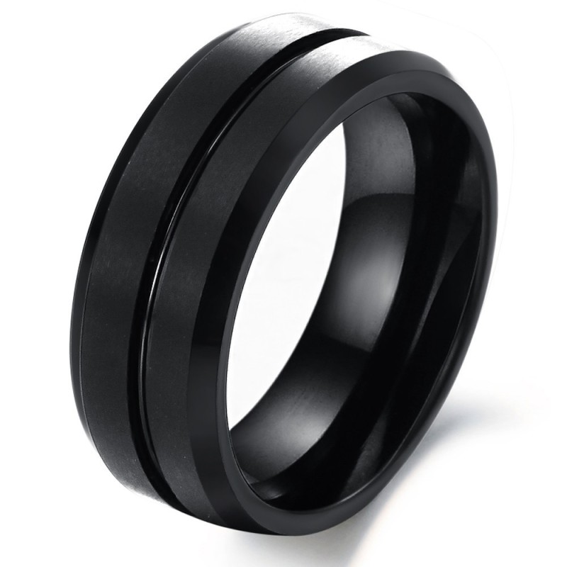 Bekend Om Zijn Hoogwaardige Heren Retro-Tungsten Keramische Ring Bekend Om Zijn Hoogwaardige Heren Retro-Tungsten Keramische Ring