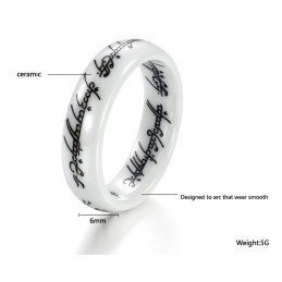 De Koningin Van De Kwaliteit Retro Wolfraam Keramische Ring