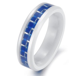 Om Een Lang Verhaal Te Hebben: Blauwe Wolfraam Keramische Ring