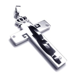 Kroonkruis Titanium Hanger - Gratis Chian