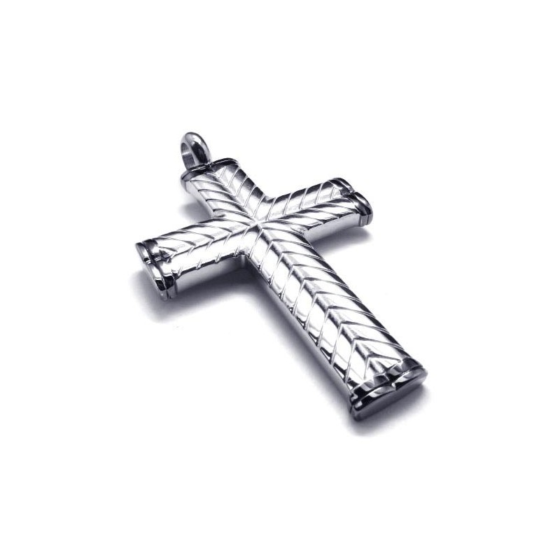 Cross Grain Heren Titanium Hanger - Gratis Chian