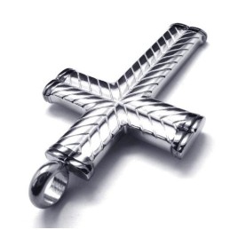 Cross Grain Heren Titanium Hanger - Gratis Chian