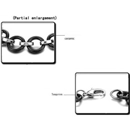 Superieure Kwaliteit Zwarte Wolfraam Keramische Armband