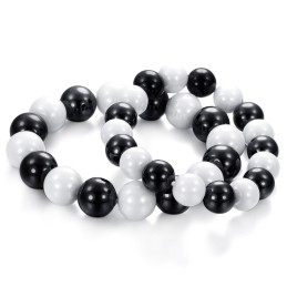 Hoogwaardige Zwart-Witte Wolfraam Keramische Armband Voor Geliefden
