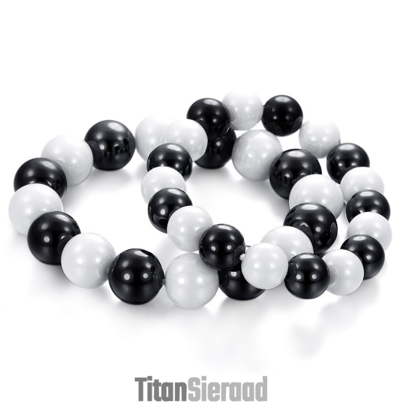 Hoogwaardige Zwart-Witte Wolfraam Keramische Armband Voor Geliefden Hoogwaardige Zwart-Witte Wolfraam Keramische Armband Voor Geliefden