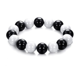 Hoogwaardige Zwart-Witte Wolfraam Keramische Armband Voor Geliefden