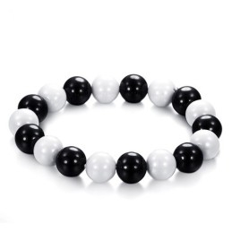 Hoogwaardige Zwart-Witte Wolfraam Keramische Armband Voor Geliefden