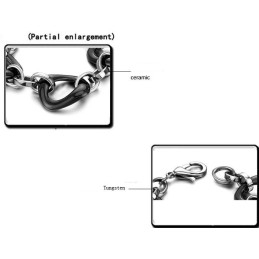 Kwaliteit En Kwantiteit Gegarandeerde Zwarte Wolfraam Keramische Armband