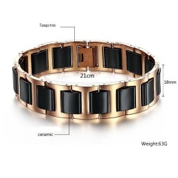Duurzame Mannelijke Wolfraam Keramische Armband
