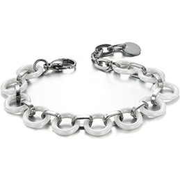 De Koningin Van Hoogwaardige Vrouwelijke Witte Wolfraam Keramische Armband