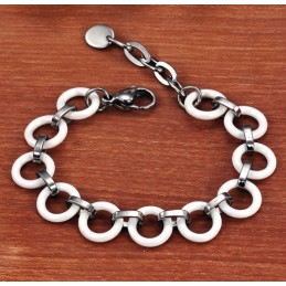 De Koningin Van Hoogwaardige Vrouwelijke Witte Wolfraam Keramische Armband