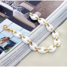 Stabiele Kwaliteit Vrouwelijke Witte Wolfraam Keramische Armband