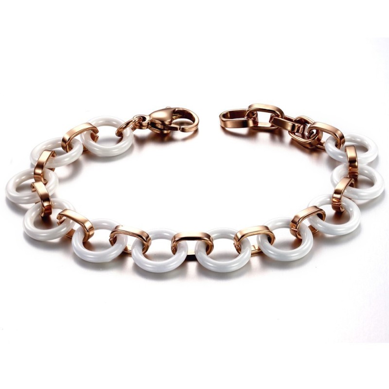Om Een Lang Verhaal Te Hebben: Vrouwelijke Wolfraam Keramische Armband Om Een Lang Verhaal Te Hebben: Vrouwelijke Wolfraam Keramische Armband