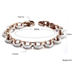 Om Een Lang Verhaal Te Hebben: Vrouwelijke Wolfraam Keramische Armband