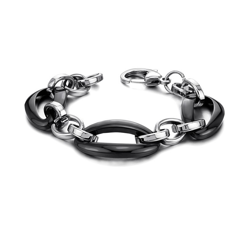 Brede Variaties Vrouwelijke Ellips Wolfraam Keramische Armband Brede Variaties Vrouwelijke Ellips Wolfraam Keramische Armband