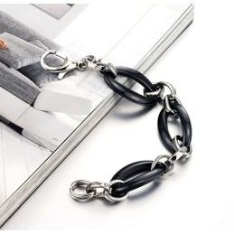 Brede Variaties Vrouwelijke Ellips Wolfraam Keramische Armband