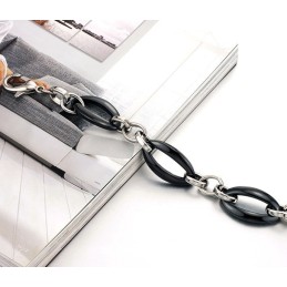 Brede Variaties Vrouwelijke Ellips Wolfraam Keramische Armband