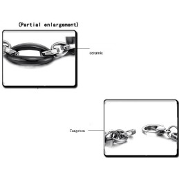 Brede Variaties Vrouwelijke Ellips Wolfraam Keramische Armband