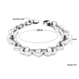 Kwaliteit En Kwantiteit Gegarandeerd Sweetheart Tungsten Keramische Armband